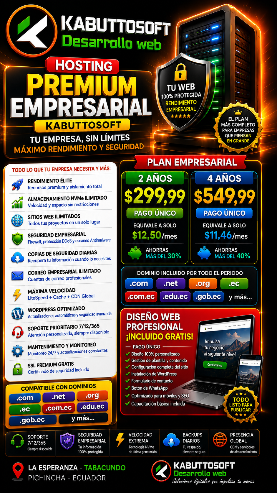 Hosting Empresarial 24 - 48 meses